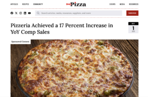 Rosati's Pizza was recently featured in PMQ Pizza Magazine